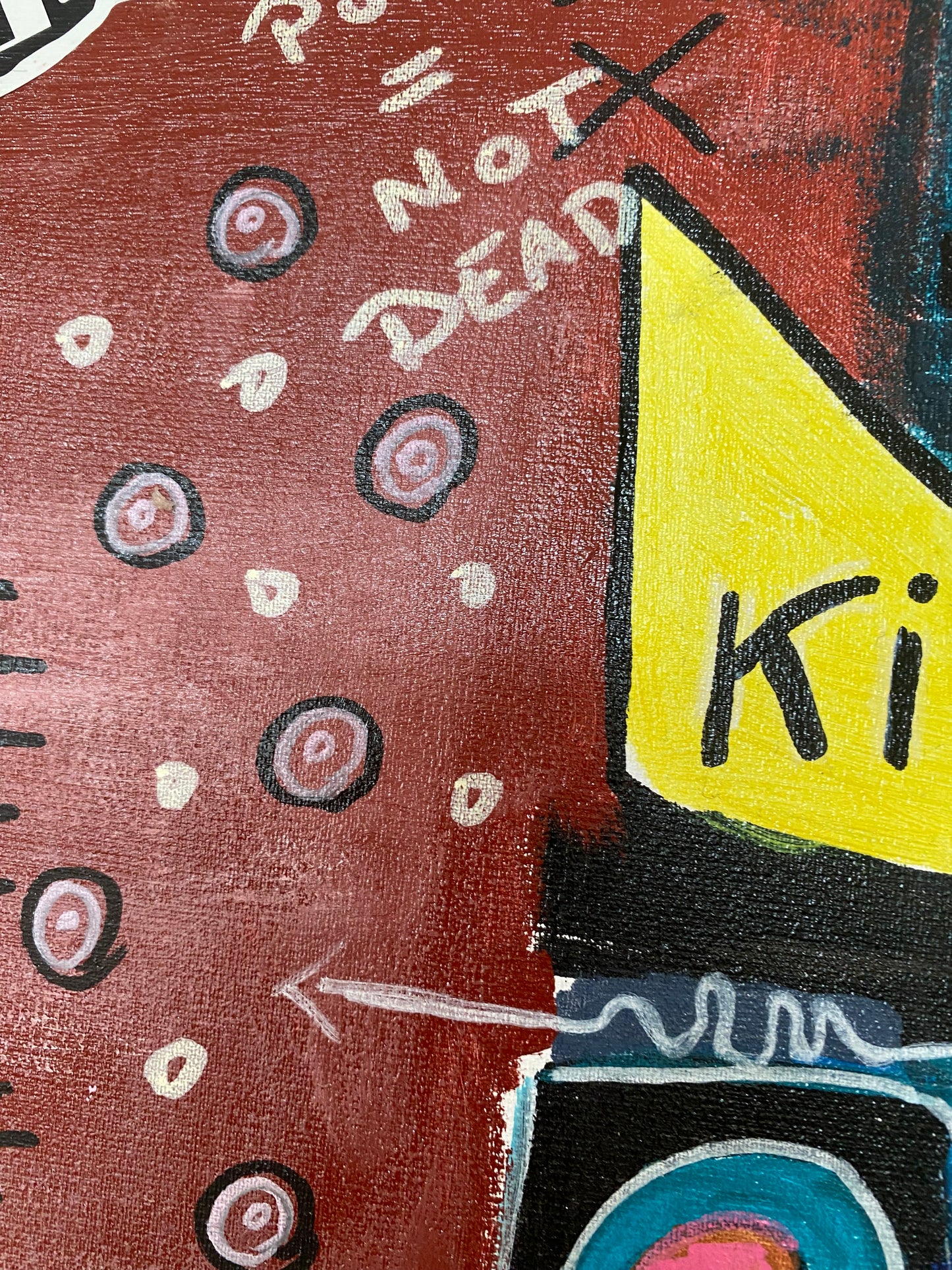 F##k Ya Painting Nik Vee Mixed Media Graffiti-inspired Against Injustice