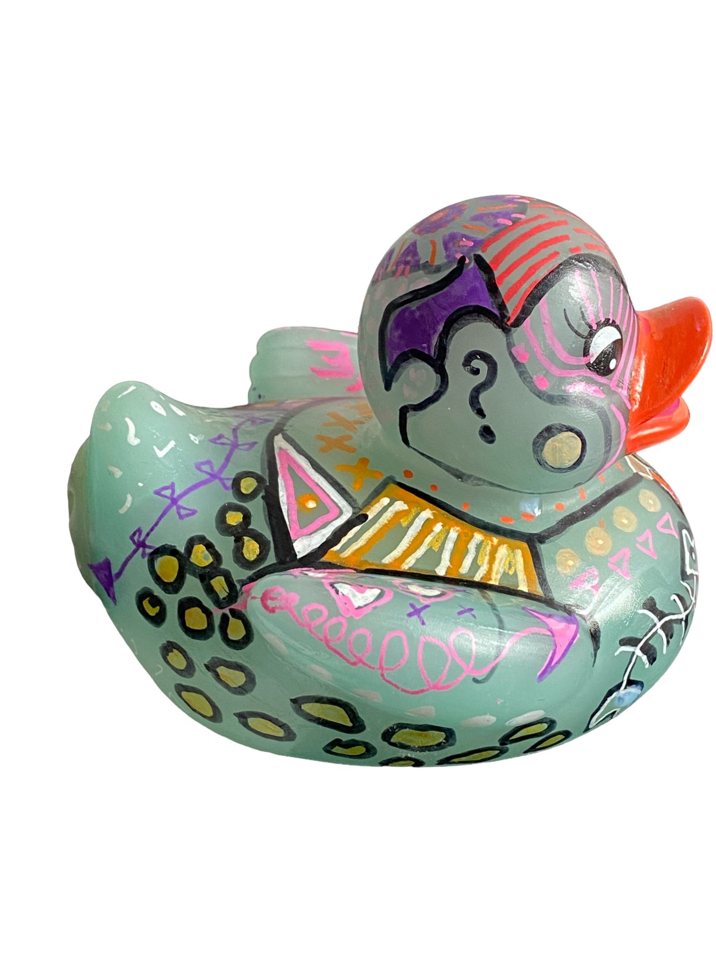 Duck Designer By Nik Vee Art Green
