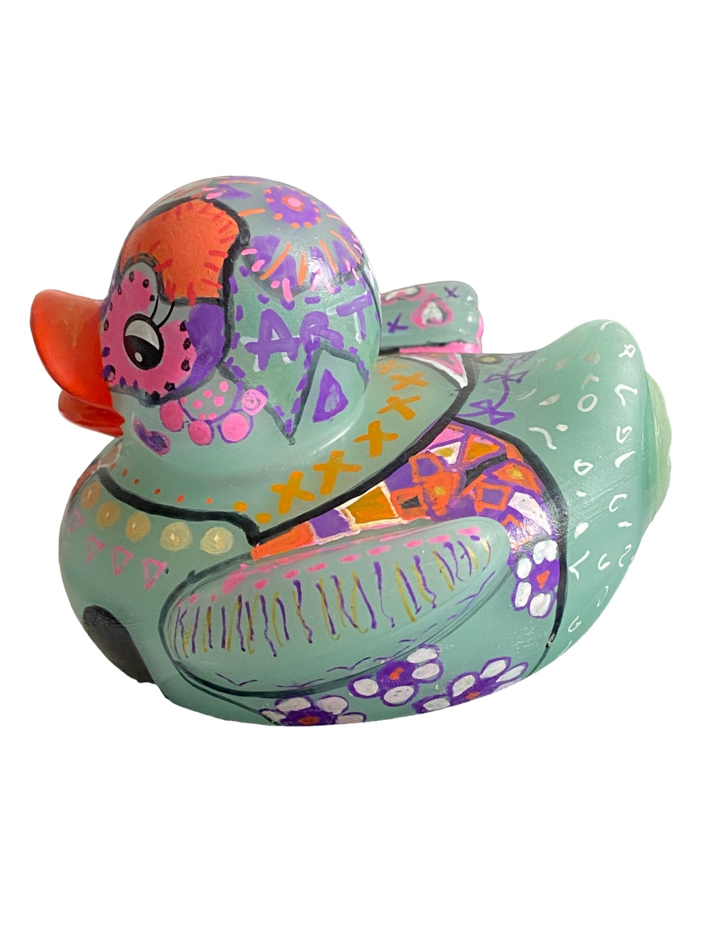 Duck Designer By Nik Vee Art Green