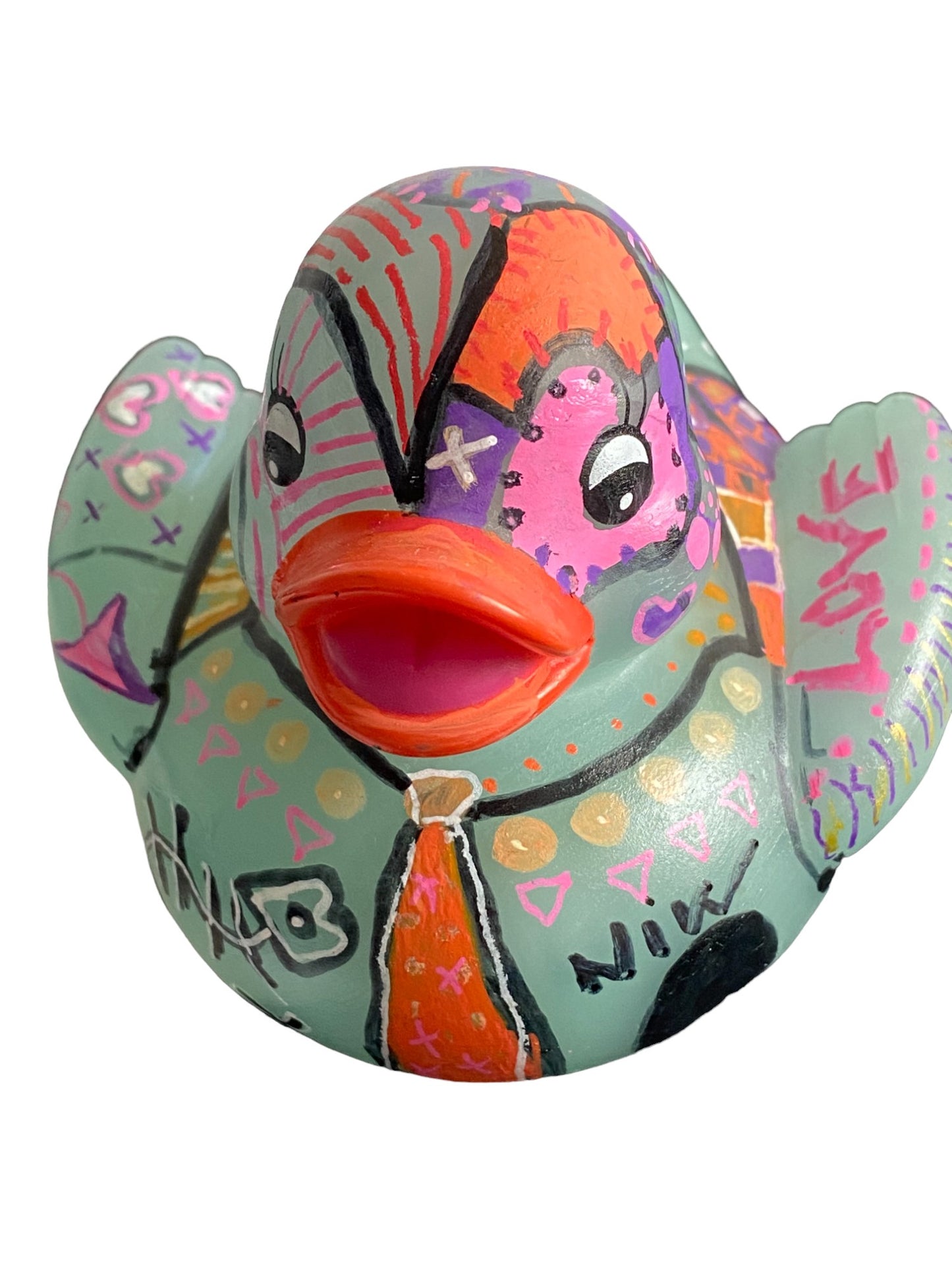 Duck Designer By Nik Vee Art Green