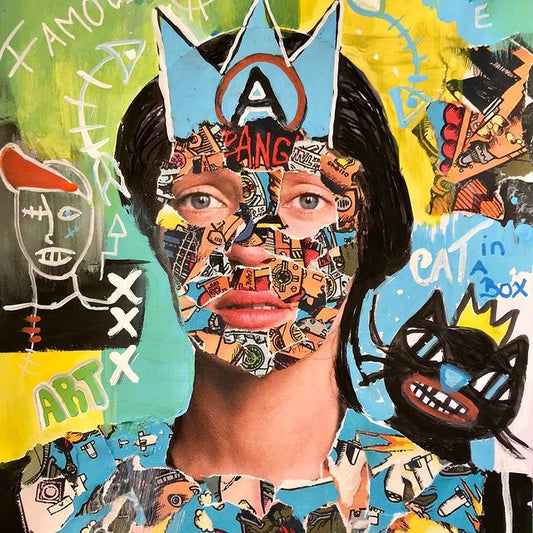 Just Showing - Mixed Media Collage