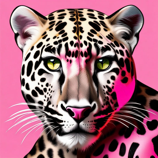 Panther Pop Art Portrait By Nik Vee