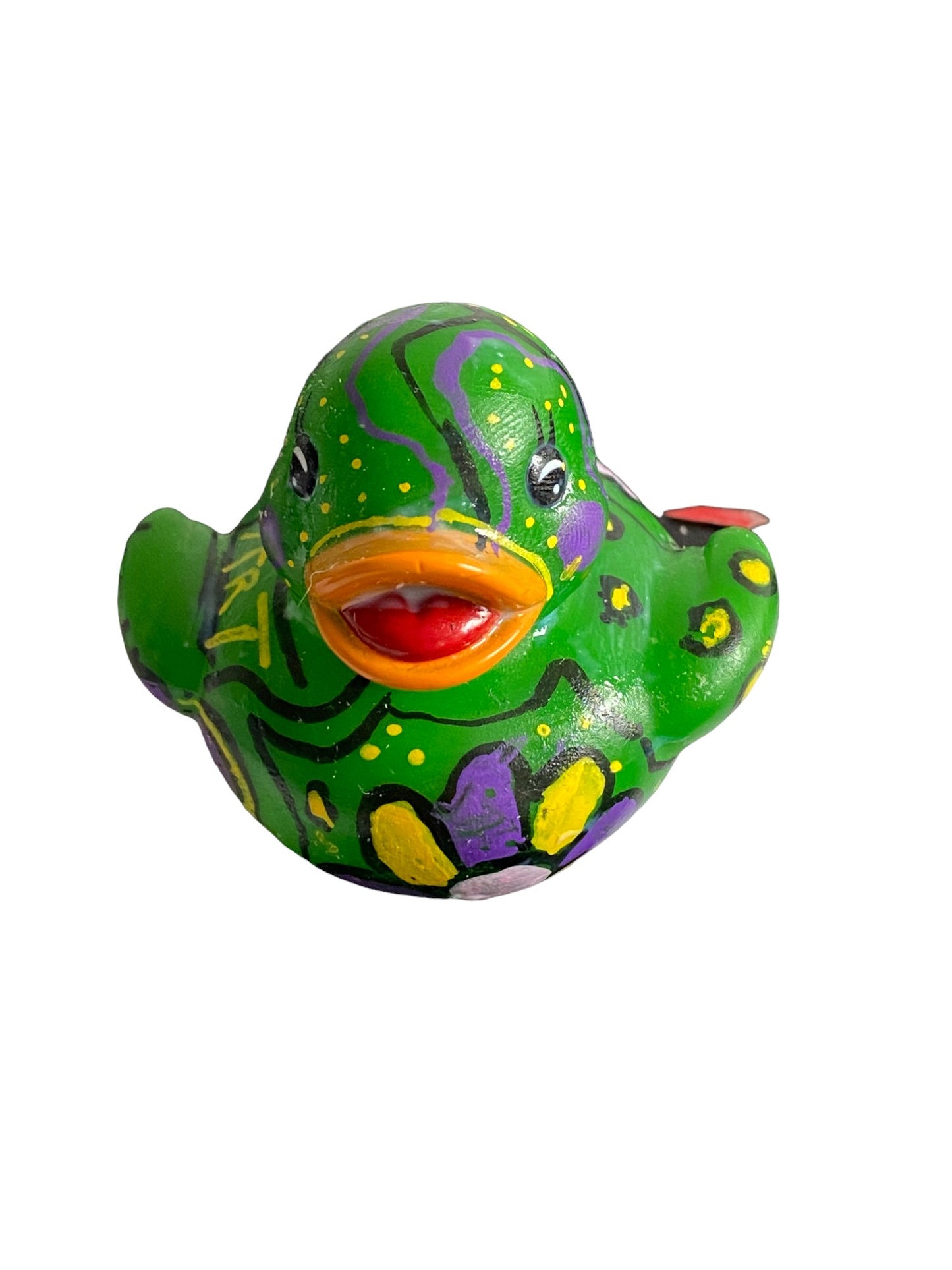 Designer Duck By Nik Vee Green Art