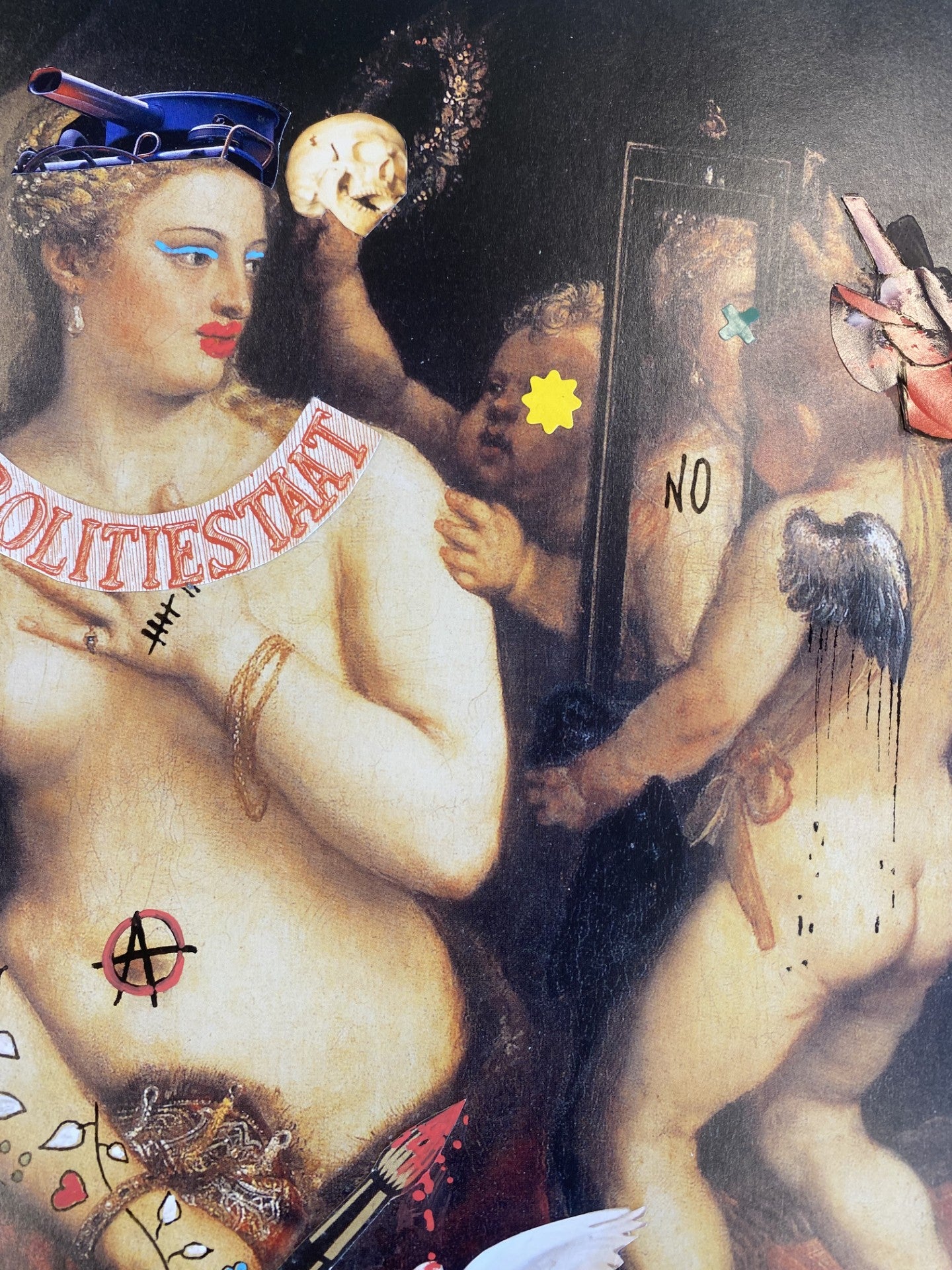 Politiestaat - Collage Mixed Media